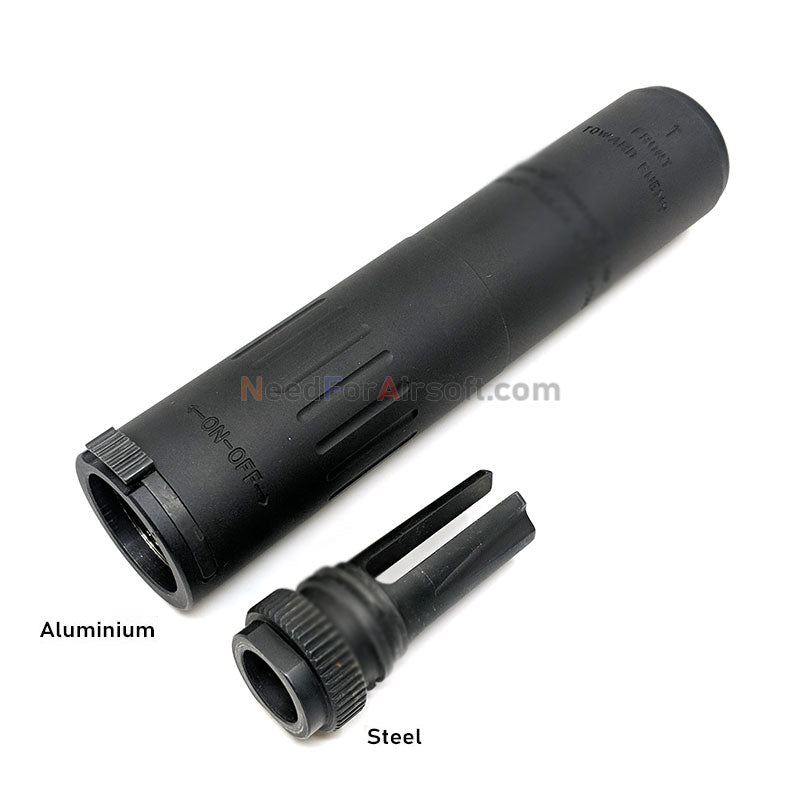 Battleaxe M4-2000 Airsoft QD Silencer Black (14mm CCW)