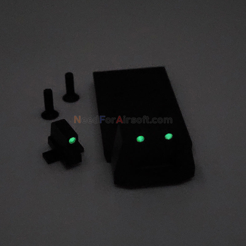PMG Optic Mount Base w/ GITD Tactical Sight for SIG AIR VFC M17 M18 Airsoft GBB