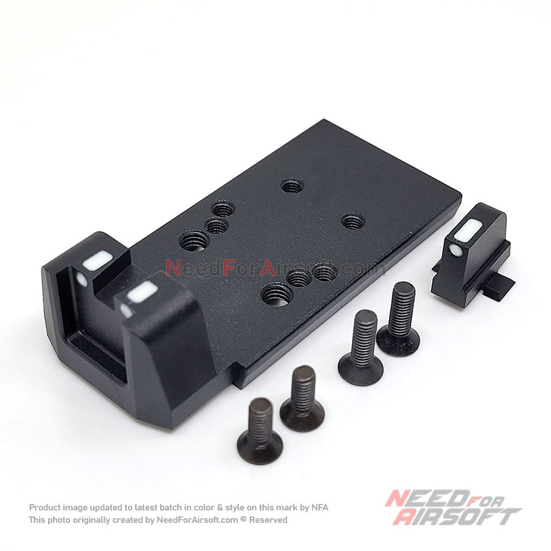 PMG Optic Mount Base w/ GITD Tactical Sight for SIG AIR VFC M17 M18 Airsoft GBB